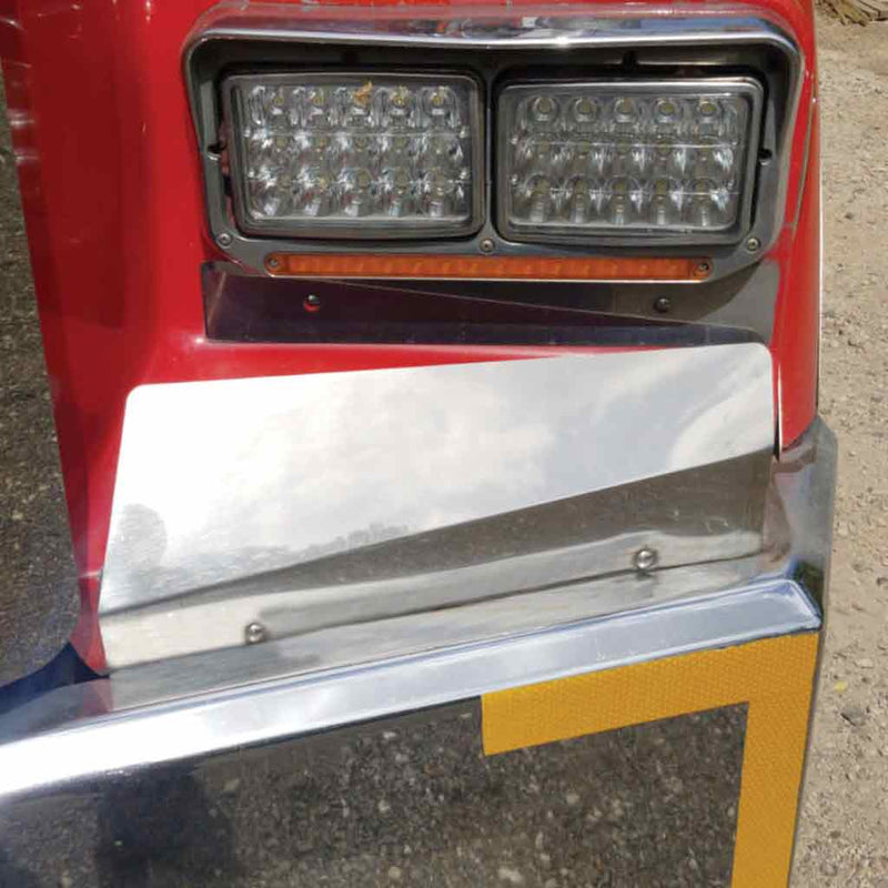 TK-1225 Kenworth - T800 - Under Headlight Fender Guards (1989-1995) Dim Gray