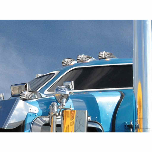 TK-1436 Kenworth  T660-W900B-W900L Upper Sleeper Forward Facing Window Trim Light Slate Gray