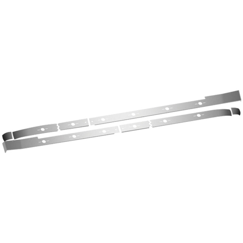 TK-1545 Kenworth W900 86" Aerocab Sleeper with Fuel Door Access Panel and Extender with 12 Slotted Light Holes (2011+) Light Gray