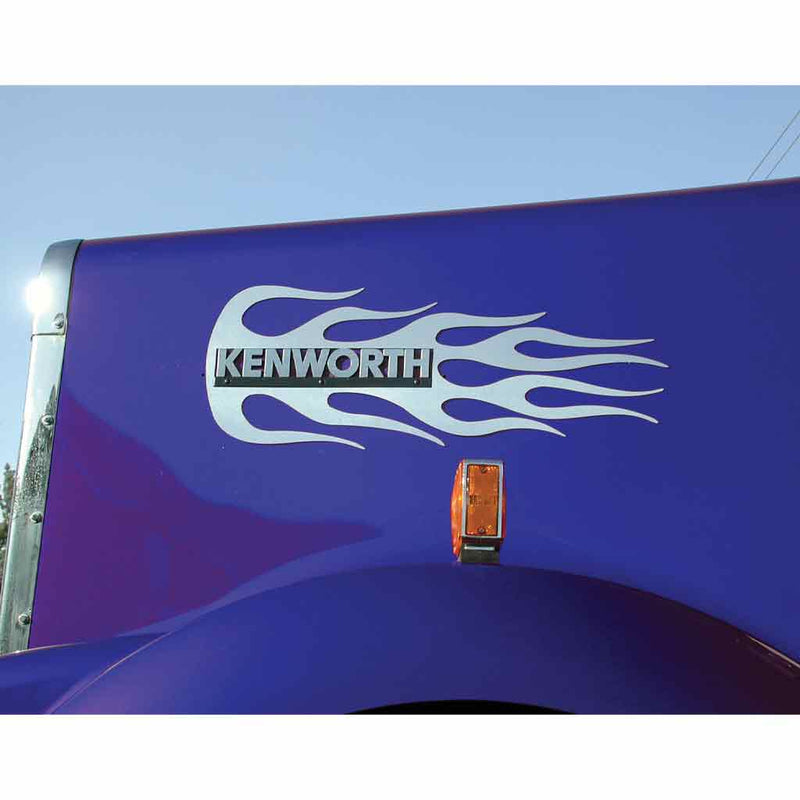 TK-1609 Kenworth Hood Emblem Accent - Flame Dark Slate Blue
