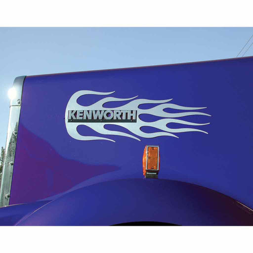 TK-1609 Kenworth Hood Emblem Accent - Flame Dark Slate Blue