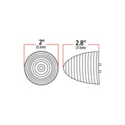 TLED-2BA 2" Beehive Amber LED (9 Diodes)" BEEHIVE Light Gray