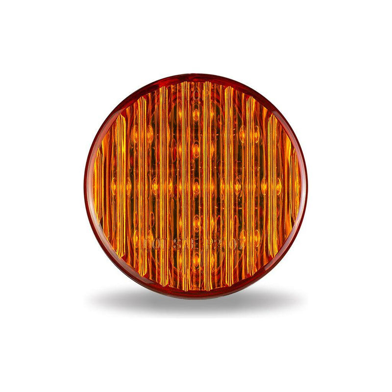 TLED-2HA 2 1/2" Round Amber LED (13 Diodes) MARKER Chocolate