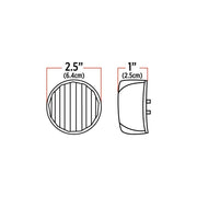 TLED-2HR 2 1/2" Round Red LED (13 Diodes)" MARKER Black