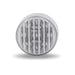Dark Gray TLED-2HTA 2 1/2" Round Clear Ribbed Amber LED (13 Diodes)" MARKER