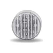 TLED-2HTR 2 1/2" Round Clear Ribbed Red LED (13 Diodes)" MARKER Dark Gray