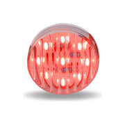 TLED-2HTR 2 1/2" Round Clear Ribbed Red LED (13 Diodes)" MARKER Light Coral