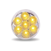 TLED-2HXCA 2 1/2" Round Clear Amber LED (7 Diodes) MARKER Light Gray