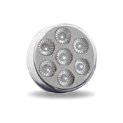 TLED-2HXCR 2 1/2" Round Clear Red LED (7 Diodes) MARKER Dark Gray