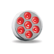 TLED-2HXCR 2 1/2" Round Clear Red LED (7 Diodes) MARKER Gray