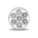 Light Gray TLED-2HXCR 2 1/2" Round Clear Red LED (7 Diodes) MARKER