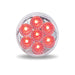 Thistle TLED-2HXCR 2 1/2" Round Clear Red LED (7 Diodes) MARKER