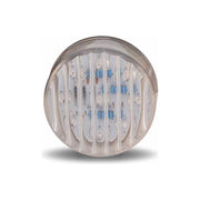 TLED-2TA 2" Round Clear Ribbed Amber LED (9 Diodes)" MARKER Dark Gray