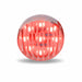Light Coral TLED-2TR 2" Round Clear Ribbed Red LED (9 Diodes) MARKER