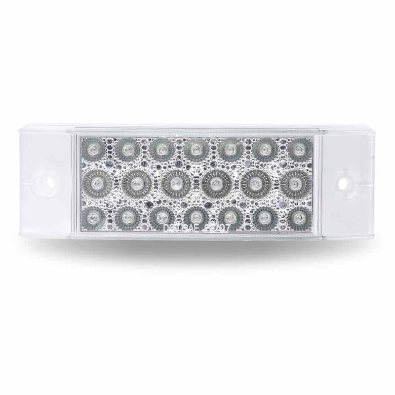 TLED-2X6CR 2" X 6" Clear Red Trailer LED (20 Diodes) 2"X6" TRAILER Light Gray