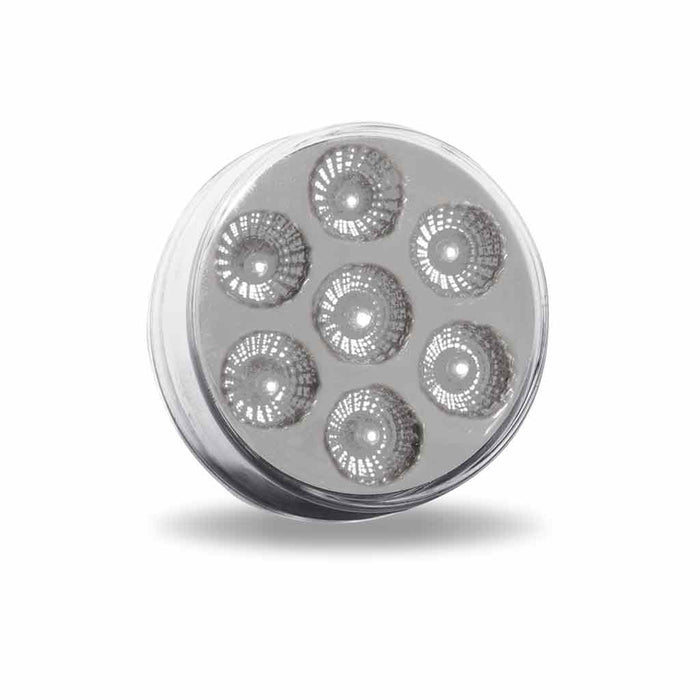 Dark Gray TLED-2XCA 2" Round Clear Amber LED (7 Diodes) MARKER