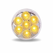 TLED-2XCA 2" Round Clear Amber LED (7 Diodes) MARKER Light Gray