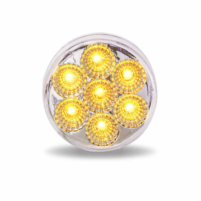 Light Gray TLED-2XCA 2" Round Clear Amber LED (7 Diodes) MARKER