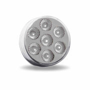 TLED-2XCR 2" Round Clear Red LED (7 Diodes) MARKER Dark Gray