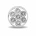 Light Gray TLED-2XCR 2" Round Clear Red LED (7 Diodes) MARKER
