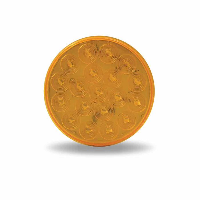 Chocolate 4" Amber Stop Turn & Tail LED (19 Diodes) 4" ROUND