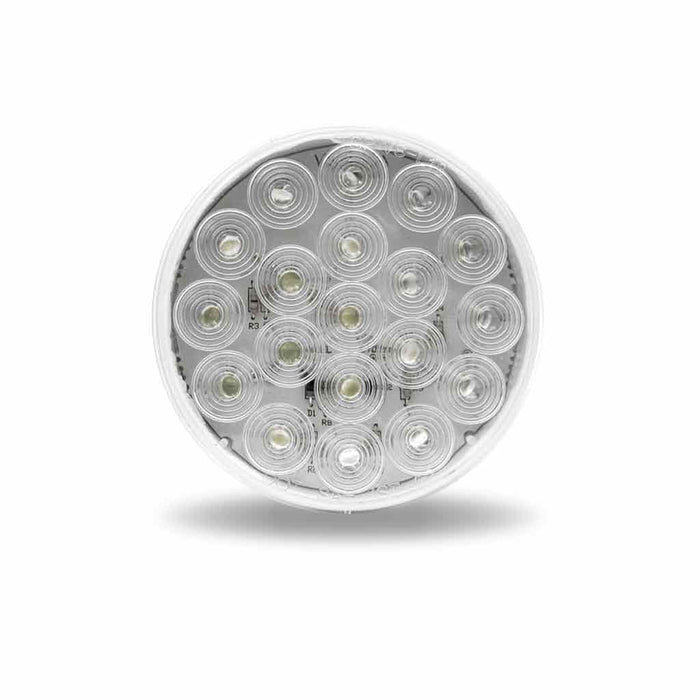 Gray 4" White Back-Up LED (19 Diodes) 4" ROUND