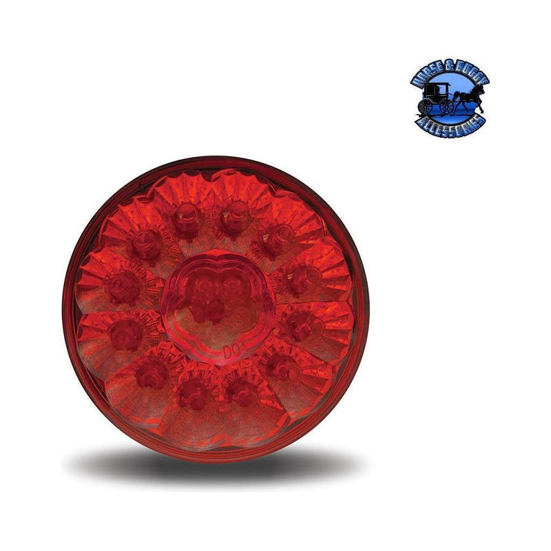4" Super Diode Red Stop, Turn & Tail LED (17 Diodes) #tled-417r 4" ROUND Brown