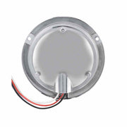 4" Clear Red Stop, Turn & Tail Flangemount LED (19 Diodes) 4" ROUND Dark Gray