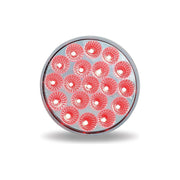 4" Clear Red Stop, Turn & Tail LED (19 Diodes) 4" ROUND Gray