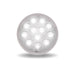 Light Gray 4" Mirror White Back-Up LED (12 Diodes) 4" ROUND