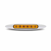 6'' AMBER LED MARKER LIGHT SLIM FLATLINE Light Gray