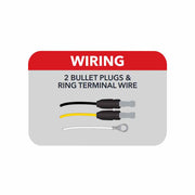 6'' RED LED MARKER LIGHT SLIM FLATLINE Light Gray