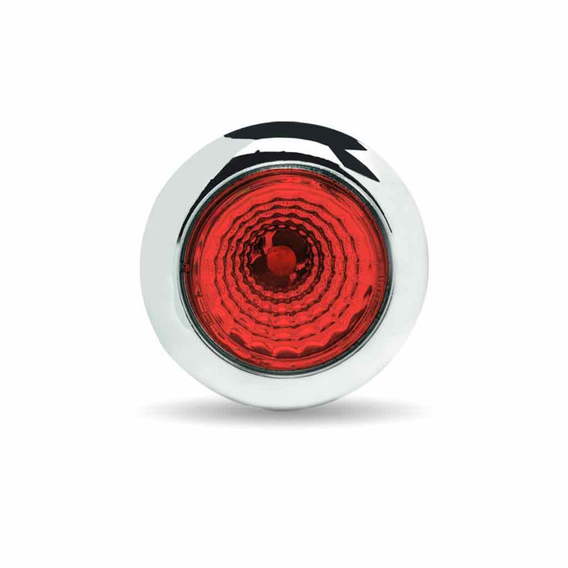 TLED-B1R Mini Button Red LED with Reflector & Silicone Locking Ring (1 Diode) 3/4" Light Firebrick