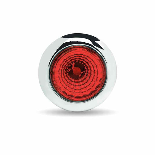 Firebrick Mini Button Red LED with Reflector & Silicone Locking Ring (1 Diode) MINI BUTTON