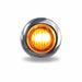 Gray Mini Button Clear Amber LED - 3 Wire MINI BUTTON