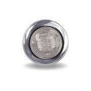 TLED-B3CR Mini Button Clear Red LED - 3 Wire 3/4" Light Dark Gray