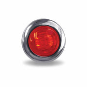 TLED-B3R Mini Button Red LED - 3 Wire 3/4" Light Brown