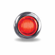 TLED-B3R Mini Button Red LED - 3 Wire 3/4" Light Maroon