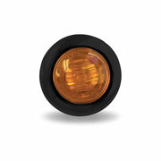 TLED-B5A Mini Button Amber LED - 2 Wire 3/4" Light Black