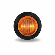 TLED-B5A Mini Button Amber LED - 2 Wire 3/4" Light Chocolate
