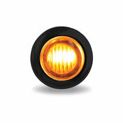TLED-B5CA Mini Button Clear Amber LED - 2 Wire 3/4" Light Goldenrod