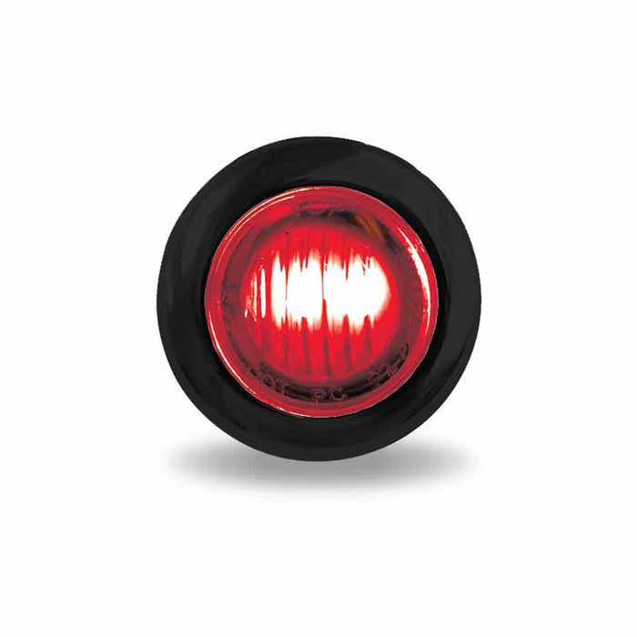Light Coral Mini Button Clear Red LED - 2 Wire MINI BUTTON