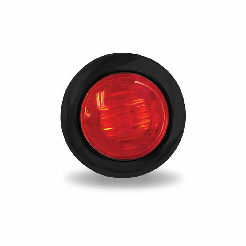 TLED-B5R Mini Button Red LED - 2 Wire 3/4" Light Firebrick