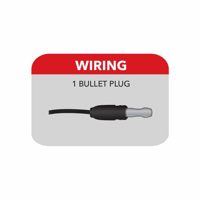 Double Bullseye Red LED (16 Diodes) - 1 Hot Wire Clearence Light Light Gray