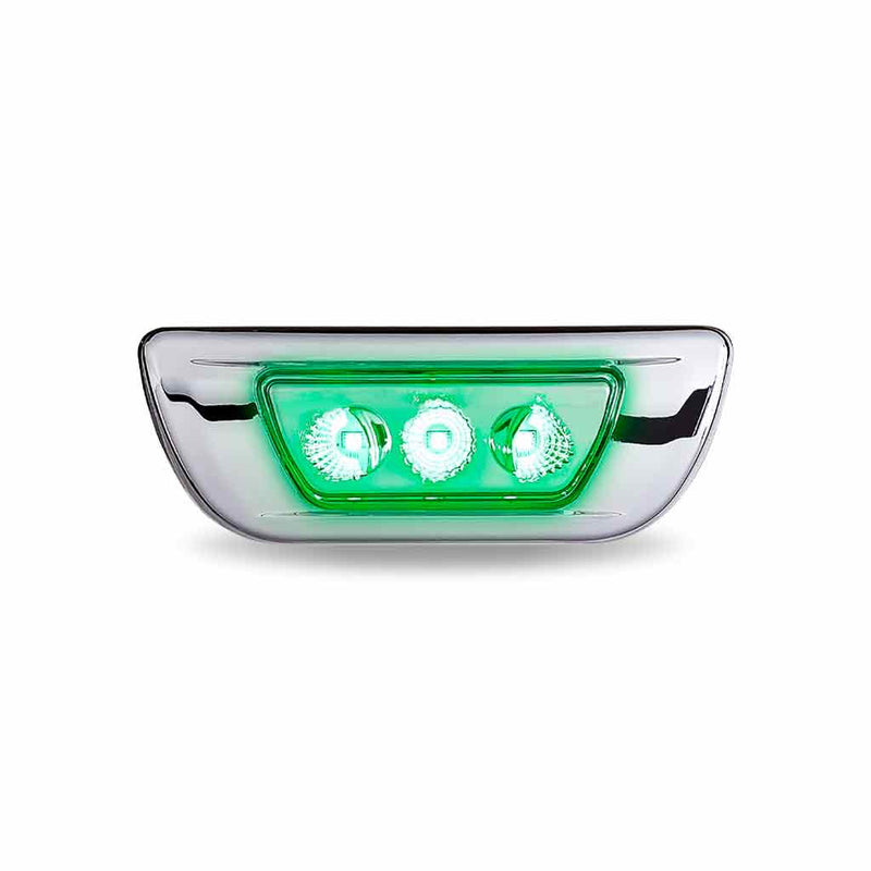 TLED-C100AG Kenworth T680/T700 PET 579 CAB MARKER LIGHT-DUAL REVOLUTION AMBER/GREEN CAB LIGHT Light Gray