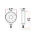 Light Gray Super Diode Double Faced Combo Clear LED (34 Diodes) DOUBLE FACE