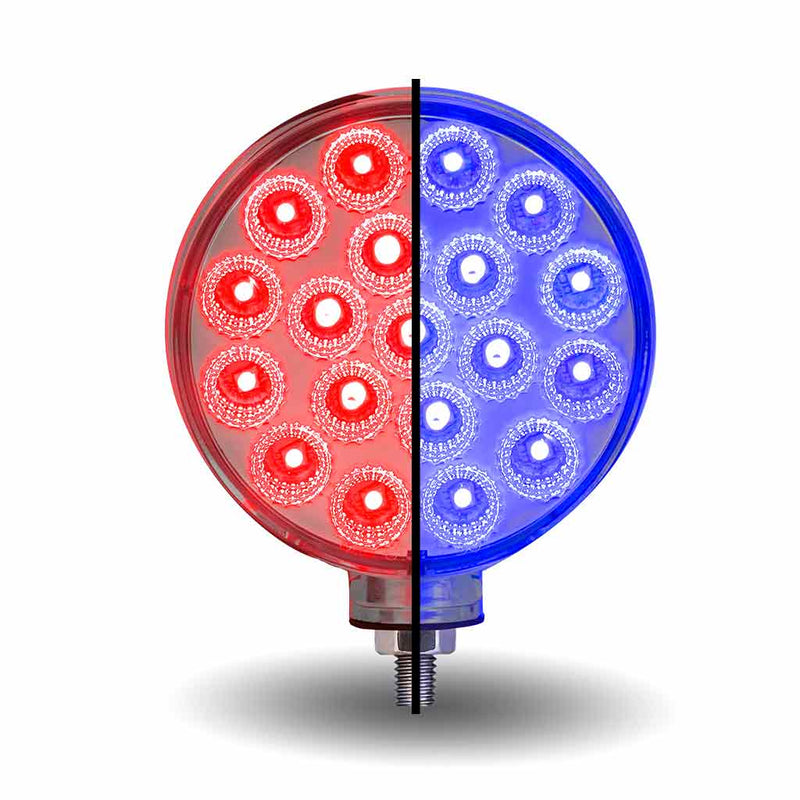 TLED-DFXB Double Face Combination Dual Revolution Amber/Red/Blue LED (38 Diodes)