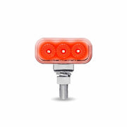 TLED-DR1XC Clear Amber/Red Clearance Marker 1.5″ x 3″ Mini Double Face Rectangular Light with Reflector LEDs – 10 Diodes DOUBLE FACE Thistle