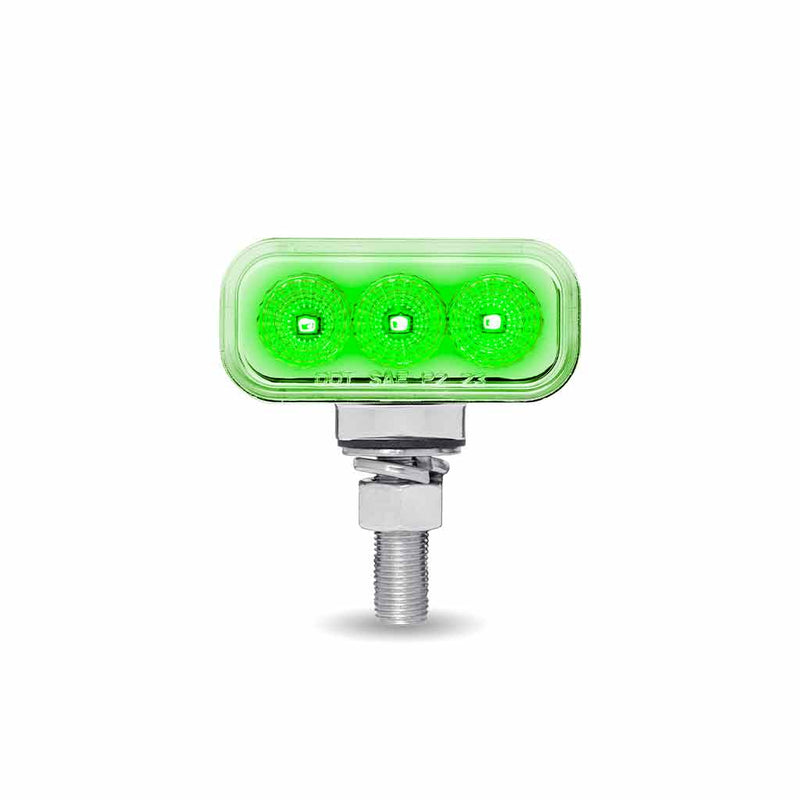 TLED-DR1XG Share: Amber/Red Clearance Marker to Green Auxiliary 1.5″ x 3″ Mini Double Face Rectangular Light with Reflector LEDs – 20 Diodes DOUBLE FACE Gray