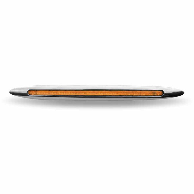 TLED-F17A Slim Marker 17" Flatline Amber LED (24 Diodes) MARKER Light Gray